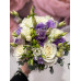 Букет невесты с лиловым лизантусом