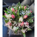 Bouquet -  White and pink tulips