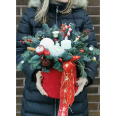 Рождественская композиция Santa в бархатной коробочке Рождественская композиция Santa в бархатной коробочке