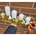 Advent composition in golden tones