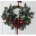 Door wreath red wine 