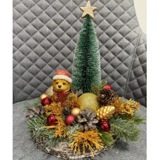 Рождественская композиция с собачкой Рождественская композиция с собачкой