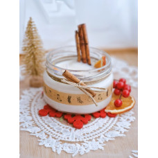 Candle "Christmas" with cinnamon aroma