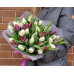 Bouquet -  White and purple tulips