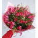 Pušķis - Rozā tulpes 