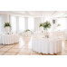 Wedding decoration in white tones